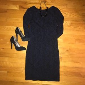 Ellen Tracy Marble Print Sheath Dress